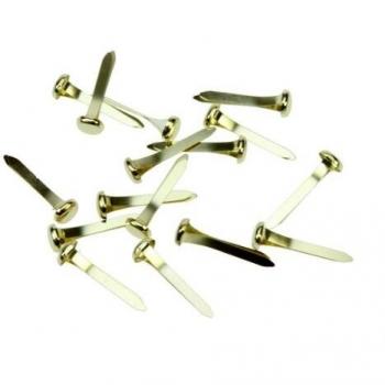 Attaches parisiennes en laiton de qualité supérieure, 25 mm, boîte de 100