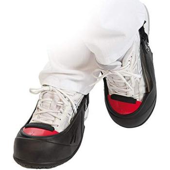 Hygostar Arbeitsschutz Überschuhe Natur-Latex 39-43 schwarz-rot VE=1 Paar
