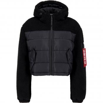 Alpha Industries Black Puffer Jacket for Women