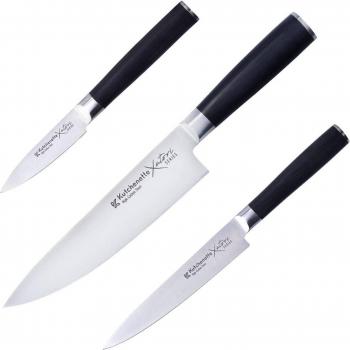 Set de Couteaux Laîche 3 Pièces en Acier