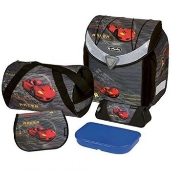 Mochila Herlitz Red Racer para portátiles y netbooks (Negro, Azul)
