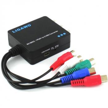 RCA YPbPr 5x3 Convertisseur Composite