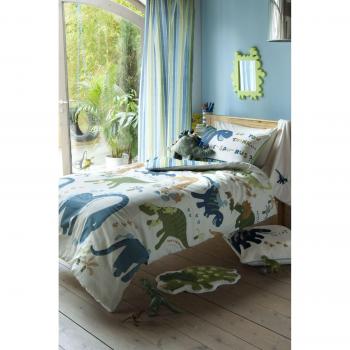 Catherine Lansfield Dino Single Duvet Cover Set Green