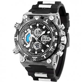 SIBOSUN Analog-Digital Sport Watch with Water Resistance