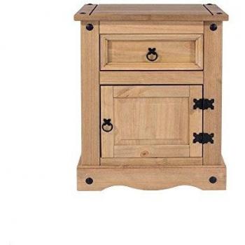 Corona Antique Pine Bedside Cabinet