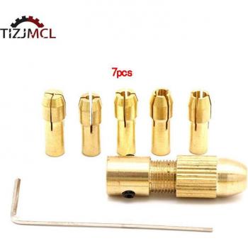 Multi-Size Mini Tool Chuck & Cap Kit (7 pcs)