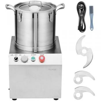 VEVOR Robot Culinaire 15 L Hachoir à Légumes en Acier Inoxydable