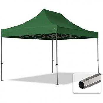 Tonnelle pliante 3x4,5 m Acier, PES 750, vert foncé