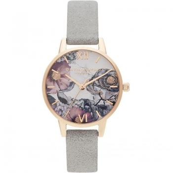 Eco Friendly Grey & Rose Gold Watch by Olivia Burton for Women