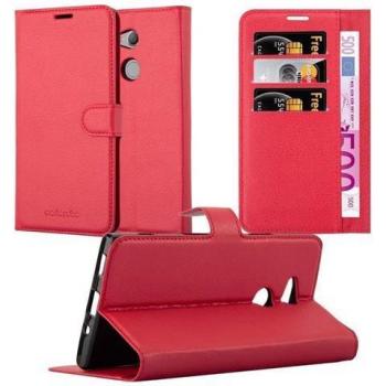 Funda de Cuero Rojo Carmín para Sony Xperia XA2 ULTRA
