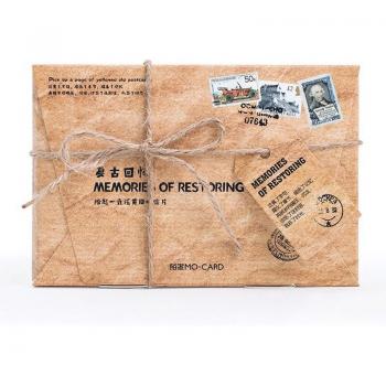 European Retro Postcard Stationery Set