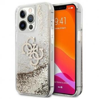 Coque iPhone 13 Pro Glitter Doré Guess