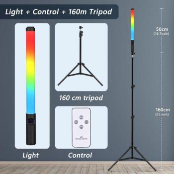 Handheld RGB Light Stick with Tripod