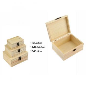 Cofanetto Matrioska in Legno Decoupage Set 3 Scatole 74013a Ly30114