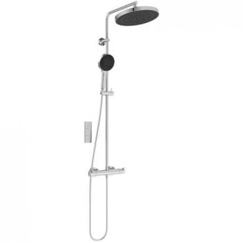 Ideal Standard T125 Duschsystem mit Brausethermostat und Handbrause, verchromt