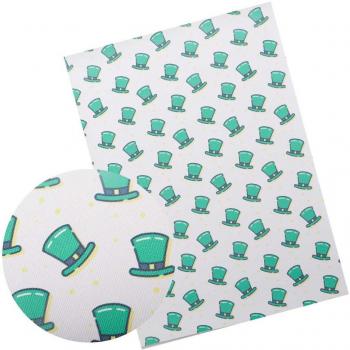 IBOWS Faux Leder für Handwerk St. Patrick's Day 22*30 cm