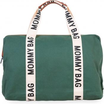 CHILDHOME Mommy Bag Signatur Canvas Grün