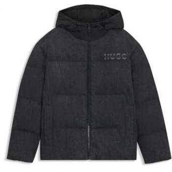 Giacca Invernale Hugo Bowan254W1 Nero Greige Denim