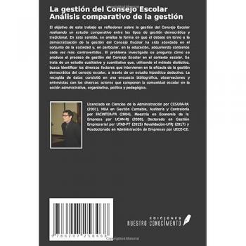 Tavares Costa, Robson Antonio: La gestión del Consejo Escolar Análisis comparativo de la gestión