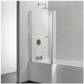 Ideal Standard Tempo L-Shaped Bath Screen with Towel Rail