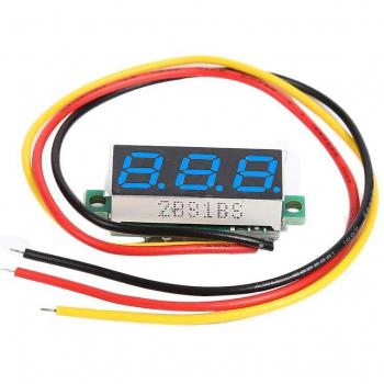 Voltímetro Portátil 0,28 con Pantalla LED y Cables