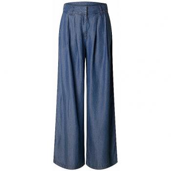 Blue Dark Folded Pants Janna