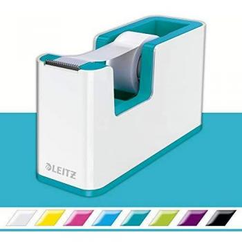 Leitz WOW Tape Dispenser Dual Colour WhiteIce Blue 53641051 LZ12213