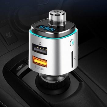 CDEN Bluetooth FM Transmitter with U-Disk Support and Car Charger