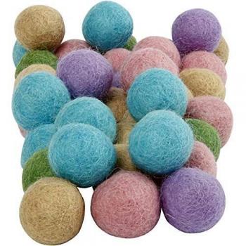 Boules de feutre artisanales 20 mm