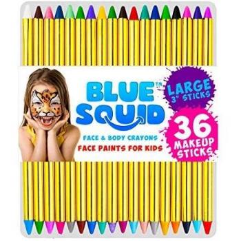 Kinder Face Paint „Bunte Sterne“ – Glitzer & Schablonen