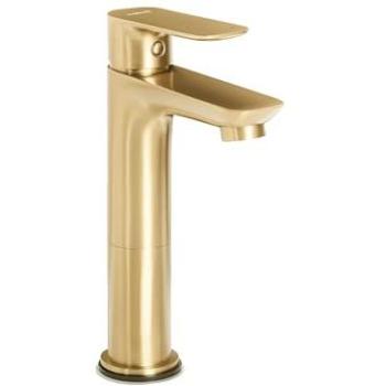 Monobloc Mitigeur Lavabo Beliani 21 cm Laiton Doré –