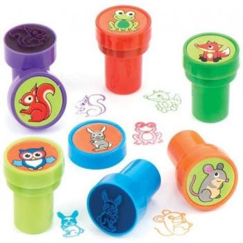 Woodland Animal Self-Inking Stampers (Pack of 10) Toys