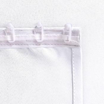 Deconovo Thermo Gardinen 245x140 cm Grau Weiß 2er Set