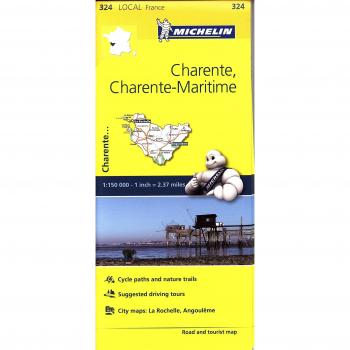 Mapa local charente, charente-maritime