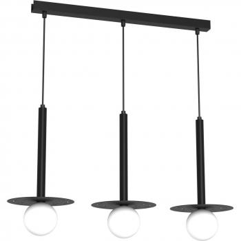 Black/White 3‑Bulb Pendant “Futura” – Eko‑Light