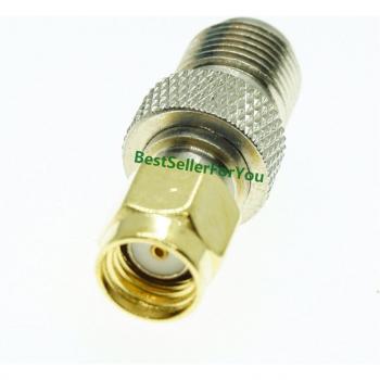 Coaxial F a RP‑SMA Conector Hembra-Macho con núcleo central