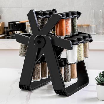 Porte-condiments Rotatif en Verre
