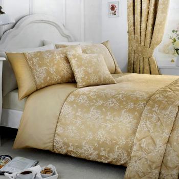 'Jasmine' Floral Jacquard Duvet Cover Set