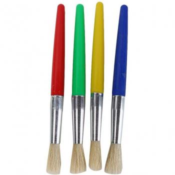 Cepillos de plástico de colores para pintura infantil