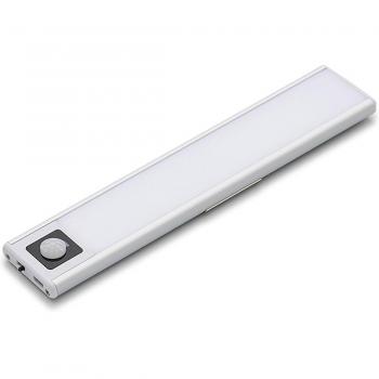 Culina Rechargeable LED Under Cabinet Light 200mm 1W Cool White Opal and Silver