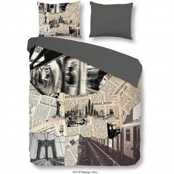 Santiago Cotone Good Morning Copripiumino 200x200 Grigio