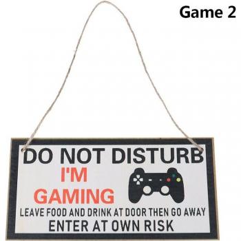 Funny Gamer Bedroom Sign 10cm x 20cm