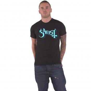 Tee Ghost Uomo blu-grigio Logo a Linea