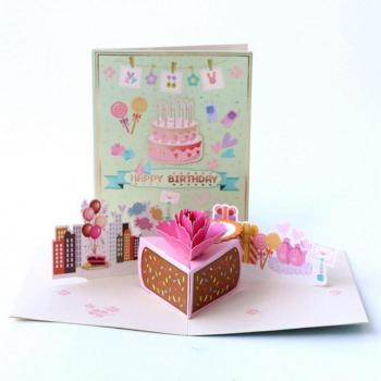 Tarjeta 3D Creativa “Bebé Feliz”