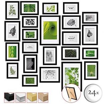 Cadre Décoration Murale Bois et Verre Plastique