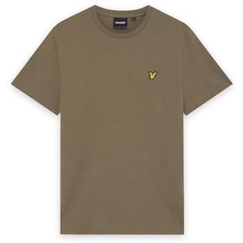 100% Cotton Green Lyle & Scott Khaki Ash Crew Top (XL)
