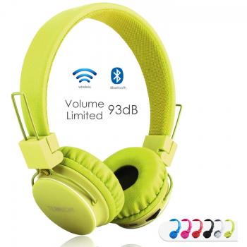 Termichy Kinder Bluetooth Kopfhörer mit 93dB Lautstärkebegrenzung, Faltbare Tragbare Leicht kopfhoerer Kabellos mit Audio Kabel On-Ear Drahtloser Kopfhörer Musik Shareport, Eingebautem Mikrofon