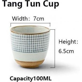 Lattice Design Japanese Ceramics Teacup