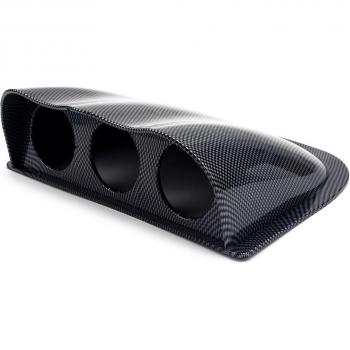 Triple Gauge Pod Holder for 2'' 52mm Carbon Fiber
