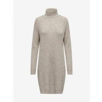 ONLY Strickkleid 15306945 Beige Relaxed Fit